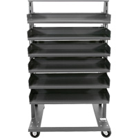 Double-Sided Heavy Duty A-Frame Cart with 12 Trays, 38" x 30" x 63", 2500 lbs. Capacity OSI Industrial Sales