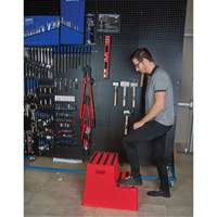 Escabeau industriel, 2 marches, 26" x 22-7/16" x Hauteur 19-11/16" OSI Industrial Sales