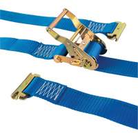 Logistic Strap, Ratchet, 2" W x 20' L, 1000 lbs. (454 kg) WLL OSI Industrial Sales