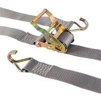 Tendeur d'arrimage utilitaire robuste, Crochet en J, 2" la x 16' lo, Charge d'utilisation 500 lb (227 kg) OSI Industrial Sales