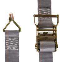 Tendeur d'arrimage utilitaire robuste, Crochet en J, 2" la x 16' lo, Charge d'utilisation 500 lb (227 kg) OSI Industrial Sales