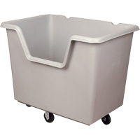 Starcart Easy-Access Box Truck, Polyethylene, 46" L x 31" W x 49" H, 24 cu. ft. Volume, 900 lbs. Capacity OSI Industrial Sales