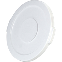 Round Brute&reg; Tops, Flat Lid, Plastic/Polyethylene, Fits Container Size: 15-5/8" Dia. OSI Industrial Sales