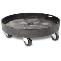 Socle roulant pour contenant &agrave; d&eacute;chets, Poly&eacute;thyl&egrave;ne, Noir OSI Industrial Sales