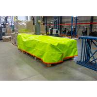 High-Visibility Heavy-Duty Woven Tarp, Polyethylene, Green/Orange, 16' x 20' x 12 mils OSI Industrial Sales