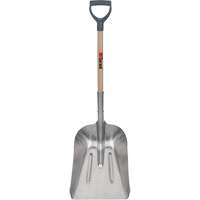#8 Grain Scoop Shovel, Wood, Aluminum Blade, D-Grip Handle, 29" Length OSI Industrial Sales