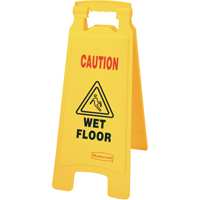 "Wet Floor" Safety Signs, English with Pictogram OSI Industrial Sales