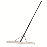 Pro Asphalt Rake, 36" W, Aluminum Blade, 28 Tines OSI Industrial Sales