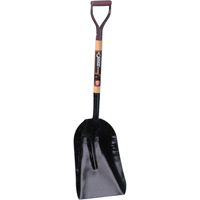 Grain & Coal Scoop Shovel, Wood, Tempered Steel Blade, D-Grip Handle, 27-3/4" Length OSI Industrial Sales