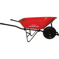 Contractor Wheelbarrow, 6 cu. ft., Steel Tray OSI Industrial Sales