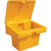 Salt Sand Container SOS, With Hasp, 30" x 24" x 24", 5.5 cu. Ft., Yellow OSI Industrial Sales
