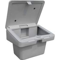 Salt Sand Container SOS, With Hasp, 30" x 24" x 24", 5.5 cu. Ft., Grey OSI Industrial Sales