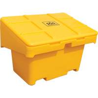 Contenants pour sel & sable SOS, Avec Moraillon, 42" x 29" x 30", 11 pi³, Jaune OSI Industrial Sales