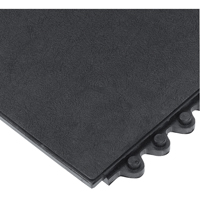 24/Seven&reg; Matting, Rubber, 3' W x 3' L, 5/8" Thick, Black OSI Industrial Sales