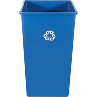 Contenant pour poste de recyclage, Vrac, Plastique, 35 gal. US OSI Industrial Sales