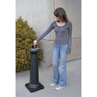 Groundskeeper Tuscan Cigarette Waste Collector, Free-Standing, Metal, 1 US gal. Capacity, 38-1/2" Height OSI Industrial Sales
