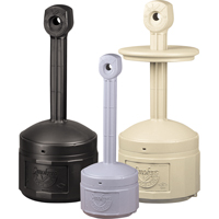 Smokers Cease-Fire&reg; Cigarette Butt Receptacle, Free-Standing, Plastic, 1 US gal. Capacity, 30" Height OSI Industrial Sales