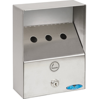 Smoking Receptacles, Wall-Mount, Stainless Steel, 1 Litres Capacity, 9" Height OSI Industrial Sales