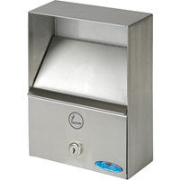 Smoking Receptacles, Wall-Mount, Stainless Steel, 1 Litres Capacity, 9" Height OSI Industrial Sales