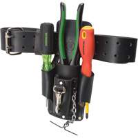 Poche pour ceinture porte-outils, Porte-outil multiple, Cuir, 4 Poches OSI Industrial Sales
