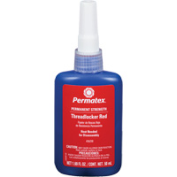 Adh&eacute;sif frein-filet, Rouge, &eacute;lev&eacute;, 50 ml, Bouteille OSI Industrial Sales