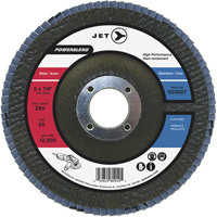 POWERBLEND Flap Disc, 5" x 7/8", Type 29, Z40 Grit, Zirconia Alumina OSI Industrial Sales
