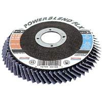 PowerBlend FLX Flexible Flap Disc, 4-1/2" x 7/8", Type 27, Z60 Grit, Zirconia Alumina OSI Industrial Sales
