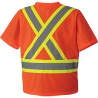 5994 High-Visibility Safety T-Shirt, Polyester, 2X-Large, High Visibility Orange OSI Industrial Sales