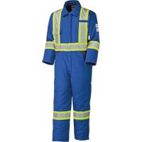 5522A Combinaison de s&eacute;curit&eacute; &agrave; haute visibilit&eacute; ignifuge et anti-arcs &eacute;lectriques, Taille 2T-Grand, Bleu royal, 58 cal/cm² OSI Industrial Sales