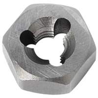 Hexagon Rethreading Bolt Die, 19/32" Dia., 1/4"-28 Thread, Chromium Steel OSI Industrial Sales