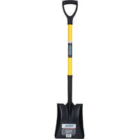 Square Point Shovel, Fibreglass, Tempered Steel Blade, D-Grip Handle, 32-1/2" Long OSI Industrial Sales
