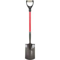 Heavy-Duty Shovels, Fibreglass, Carbon Steel Blade, D-Grip Handle, 30-1/2" Long OSI Industrial Sales
