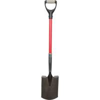 Heavy-Duty Shovels, Fibreglass, Carbon Steel Blade, D-Grip Handle, 30-1/2" Long OSI Industrial Sales