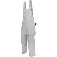 Leather Welding Apron, Split-Leg Bib, Pearl Grey OSI Industrial Sales