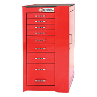 PRO+ Series Roller Cabinet, 8 Drawers, 19" W x 19" D x 36-1/2" H, Red OSI Industrial Sales