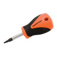 Square Recess Stubby Screwdriver, #1 Tip, Round, 3-4/5" L, Plastic/Wood/Cushion Grip Handle OSI Industrial Sales