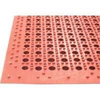 Competitor Series Mats, Slotted, 3' x 5' x 7/8", Orange, Natural Rubber OSI Industrial Sales