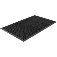 Competitor Series Mats, Slotted, 3' x 5' x 7/8", Black, Natural Rubber OSI Industrial Sales