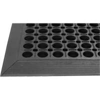 Competitor Series Mats, Slotted, 3' x 5' x 7/8", Black, Natural Rubber OSI Industrial Sales