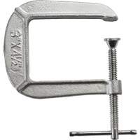 Light-Duty C-Clamp, 3" (76 mm) Capacity, 4-1/2" (114 mm) Throat Depth OSI Industrial Sales