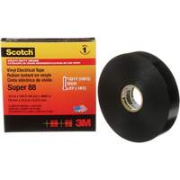Scotch&reg; Super 88 Professional-Grade  Electrical Tape, 19 mm (3/4") W x 32.9 m (108') L, 8.5 mils, Black OSI Industrial Sales