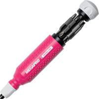 Original Pink 15-in-1 Multi-Bit Screwdriver, 8-37/50" L, Textured Handle OSI Industrial Sales