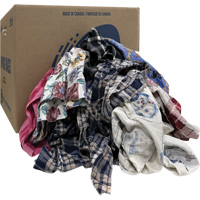 Select Wiper Rags, Flannel, Mix Colours, 20 lbs. OSI Industrial Sales