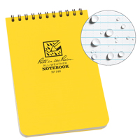 Pocket Top-Spiral Notebook, Soft Cover, Yellow, 100 Pages, 4" W x 6" L OSI Industrial Sales