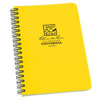 Side-Spiral Notebook, Soft Cover, Yellow, 64 Pages, 4-5/8" W x 7" L OSI Industrial Sales