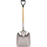 Scoop Shovel, Wood, Aluminum Blade, D-Grip Handle, 24-1/2" Length OSI Industrial Sales