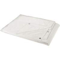 Tarp, Heavy-Duty, White, 30' x 20' x 6 mils OSI Industrial Sales
