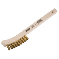 Petites brosses de nettoyage, Laiton, 2 x 9 rangs de fils, Longueur 8-5/8 OSI Industrial Sales