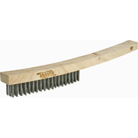 Brosse &agrave; r&eacute;curer industrielle &agrave; manche long, Acier inoxydable, 4 x 19 rangs de fils, Longueur 10-1/4" OSI Industrial Sales