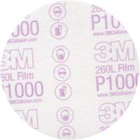 Hookit Finishing Film Disc, 5" Dia., P1000 Grit, Aluminum Oxide OSI Industrial Sales